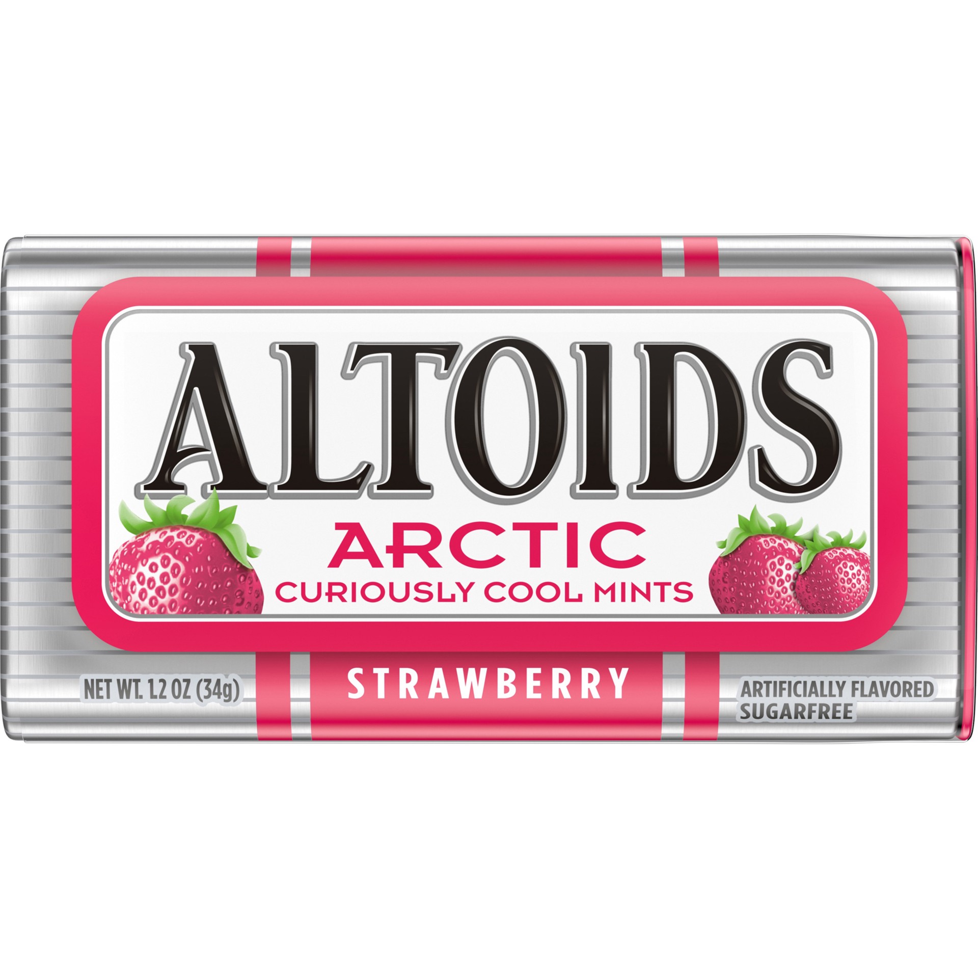 slide 1 of 8, ALTOIDS Arctic Strawberry Sugar Free Breath Mints Single Pack, 1.2 ounce, 1.2 oz