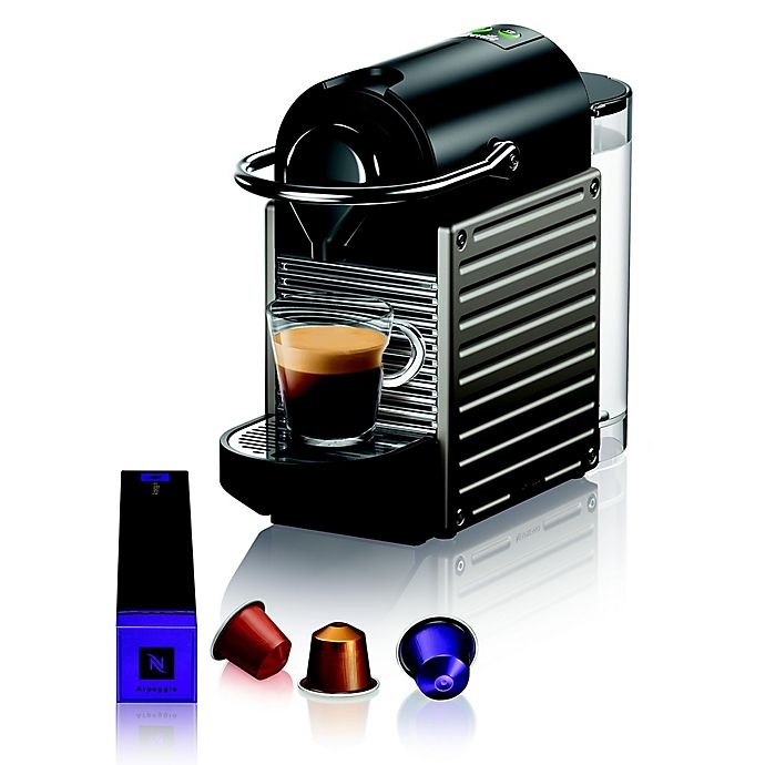 slide 3 of 6, Nespresso Pixie Espresso Machine by Breville with Aeroccino Milk Frother - Electric Titan, 1 ct