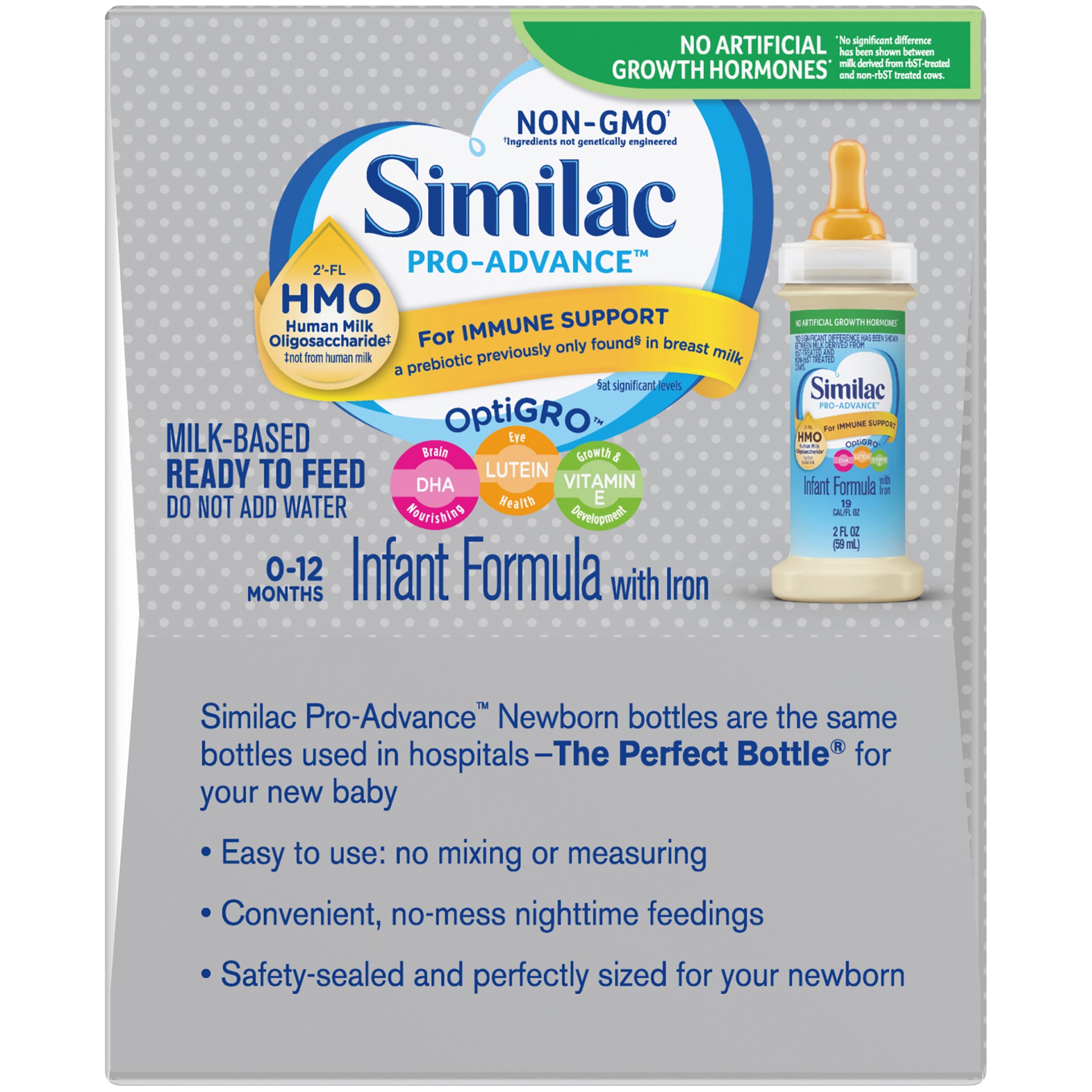 slide 4 of 7, Similac Optigro, Infant Formula With Iron Milk-based Powder, 2 fl oz