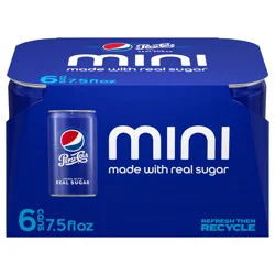Pepsi Real Sugar Soda Cola , Paperboard - 6 ct