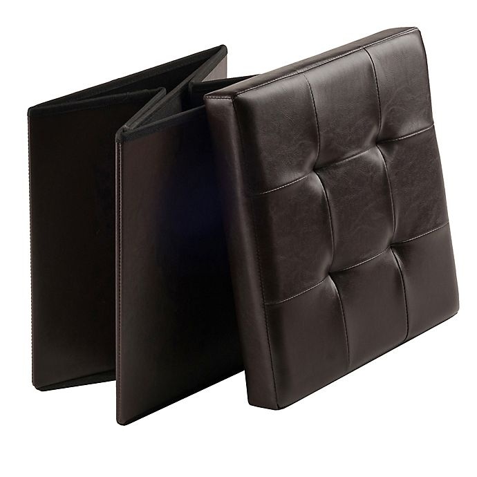 slide 5 of 5, Winsome Trading Ashford Faux Leather Medium Storage Ottoman - Espresso, 1 ct