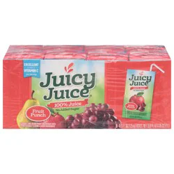 Juicy Juice Fruit Punch 100% Juice 8 - 4.23 fl oz Boxes