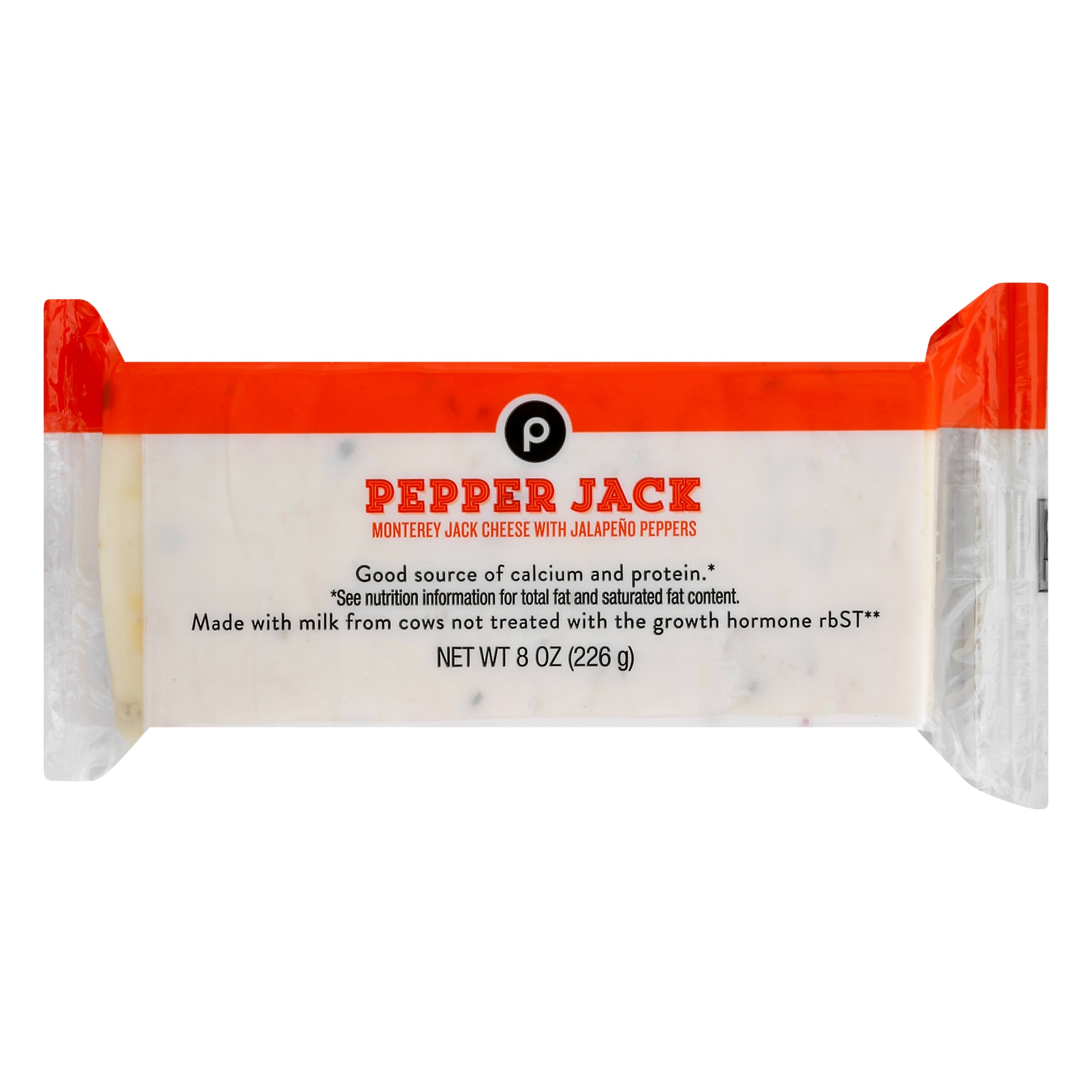 slide 1 of 1, Publix Pepper Jack Cheese, 8 oz