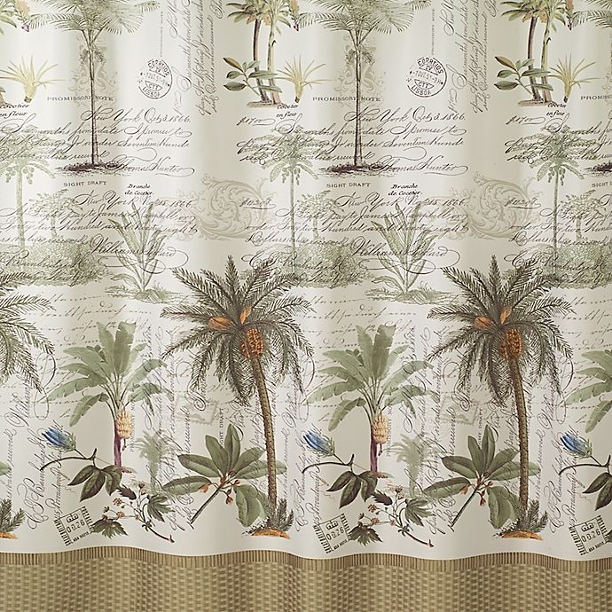 slide 3 of 3, Avanti Colony Palm Shower Curtain, 1 ct