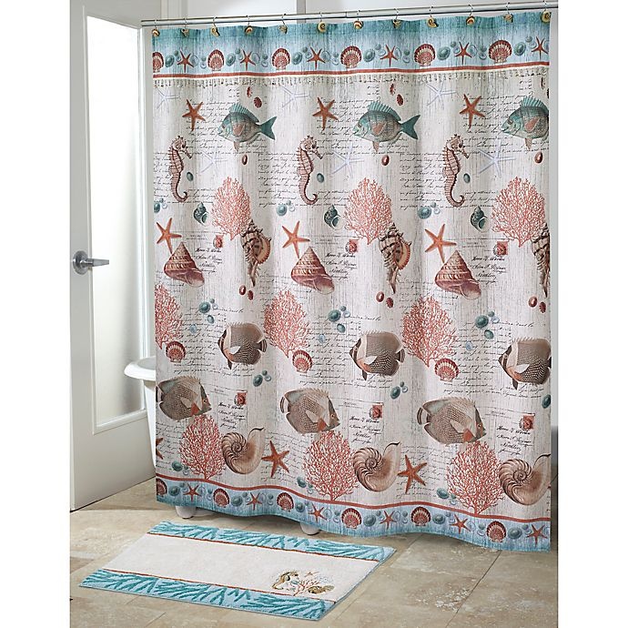 slide 2 of 2, Avanti Seaside Vintage Shower Curtain, 1 ct