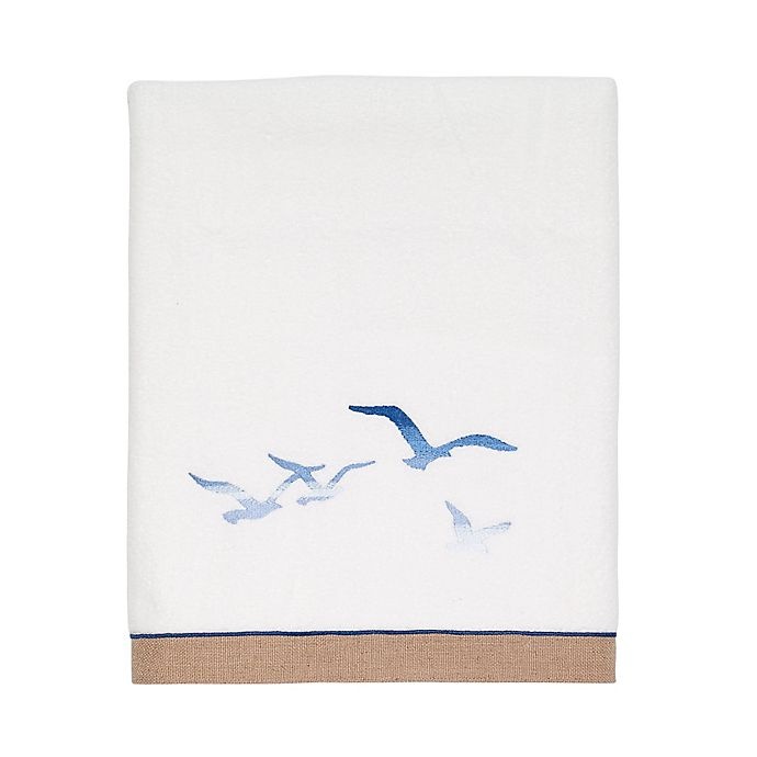 slide 2 of 4, Avanti Seagulls Bath Towel - White, 1 ct