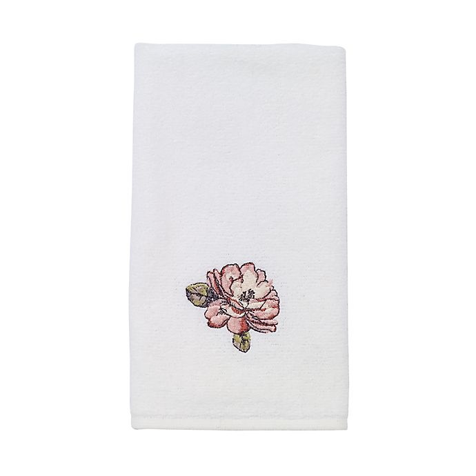 slide 5 of 5, Avanti Butterfly Garden Hand Towel - White, 1 ct