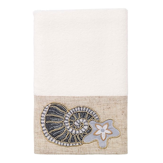 slide 3 of 4, Avanti Shell Collection Bath Towel - White, 1 ct