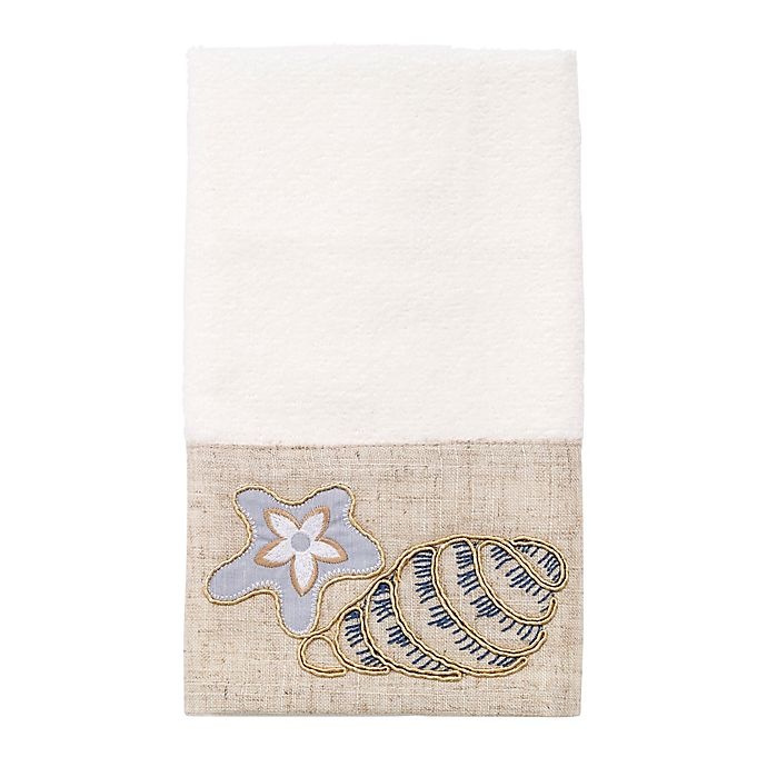 slide 4 of 4, Avanti Shell Collection Bath Towel - White, 1 ct