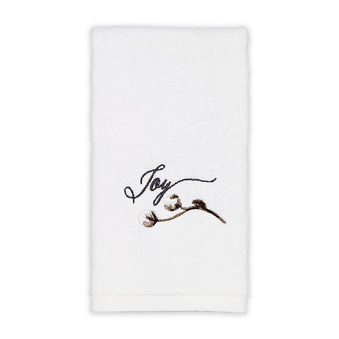 slide 1 of 1, Avanti Modern Farmhouse Fingertip Towel - White, 1 ct