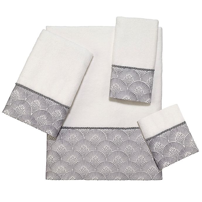 slide 2 of 2, Avanti Deco Shells Bath Towel - White, 1 ct