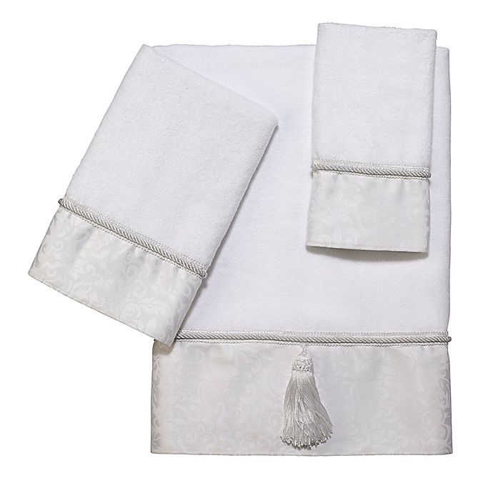 slide 2 of 2, Avanti Manor Hill Bath Towel - White, 1 ct