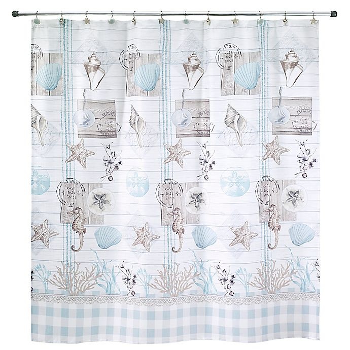 slide 2 of 2, Avanti Farmhouse Shell Shower Curtain, 1 ct