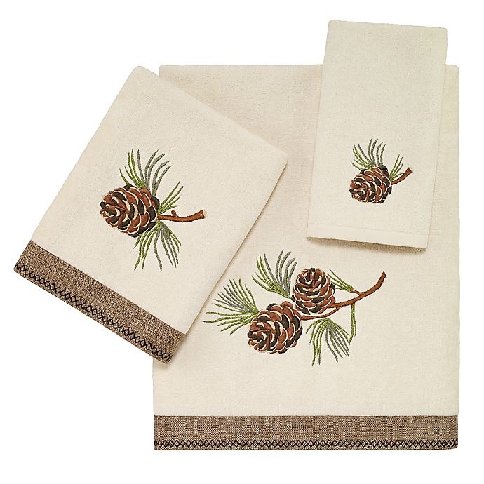 slide 2 of 2, Avanti Pine Valley Hand Towel - Ivory, 1 ct