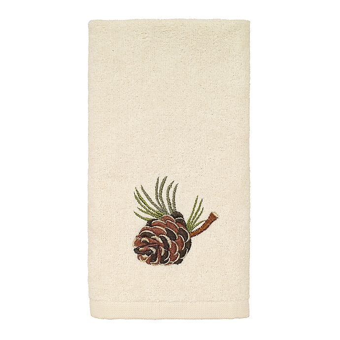 slide 1 of 2, Avanti Pine Valley Fingertip Towel - Ivory, 1 ct