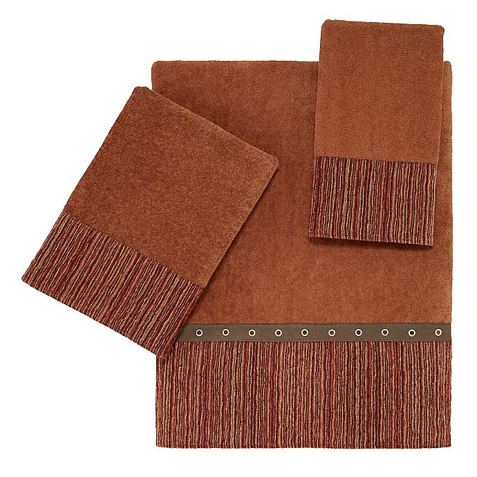 slide 2 of 2, Avanti Yuma Striped Bath Towel - Copper, 1 ct