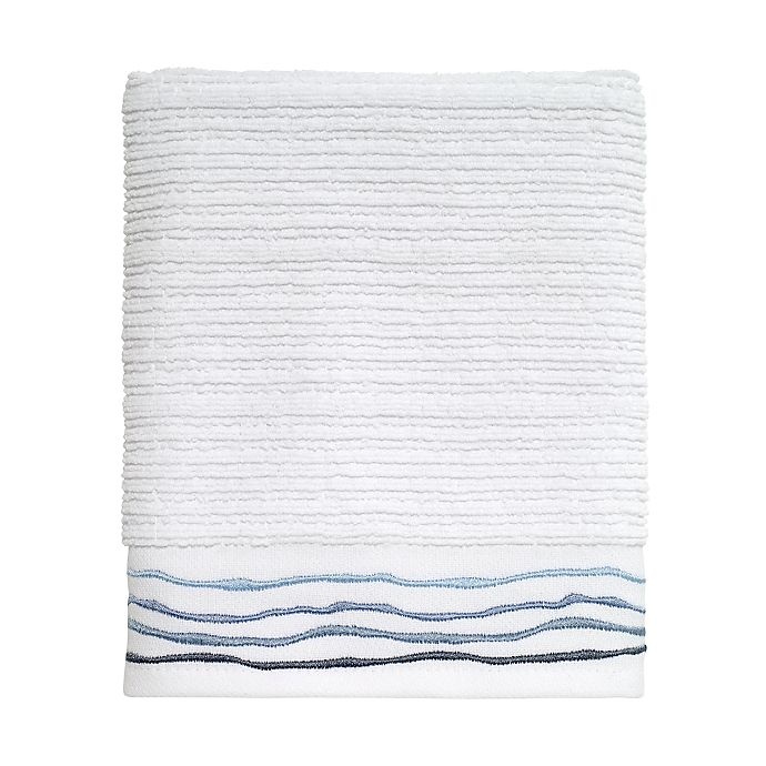 slide 1 of 1, Avanti Ripple Hand Towel - Blue, 1 ct