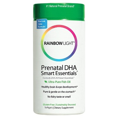 slide 1 of 1, Rainbow Light Prenatal DHA Smart Essentials Dietary Supplement Softgels, 60 ct