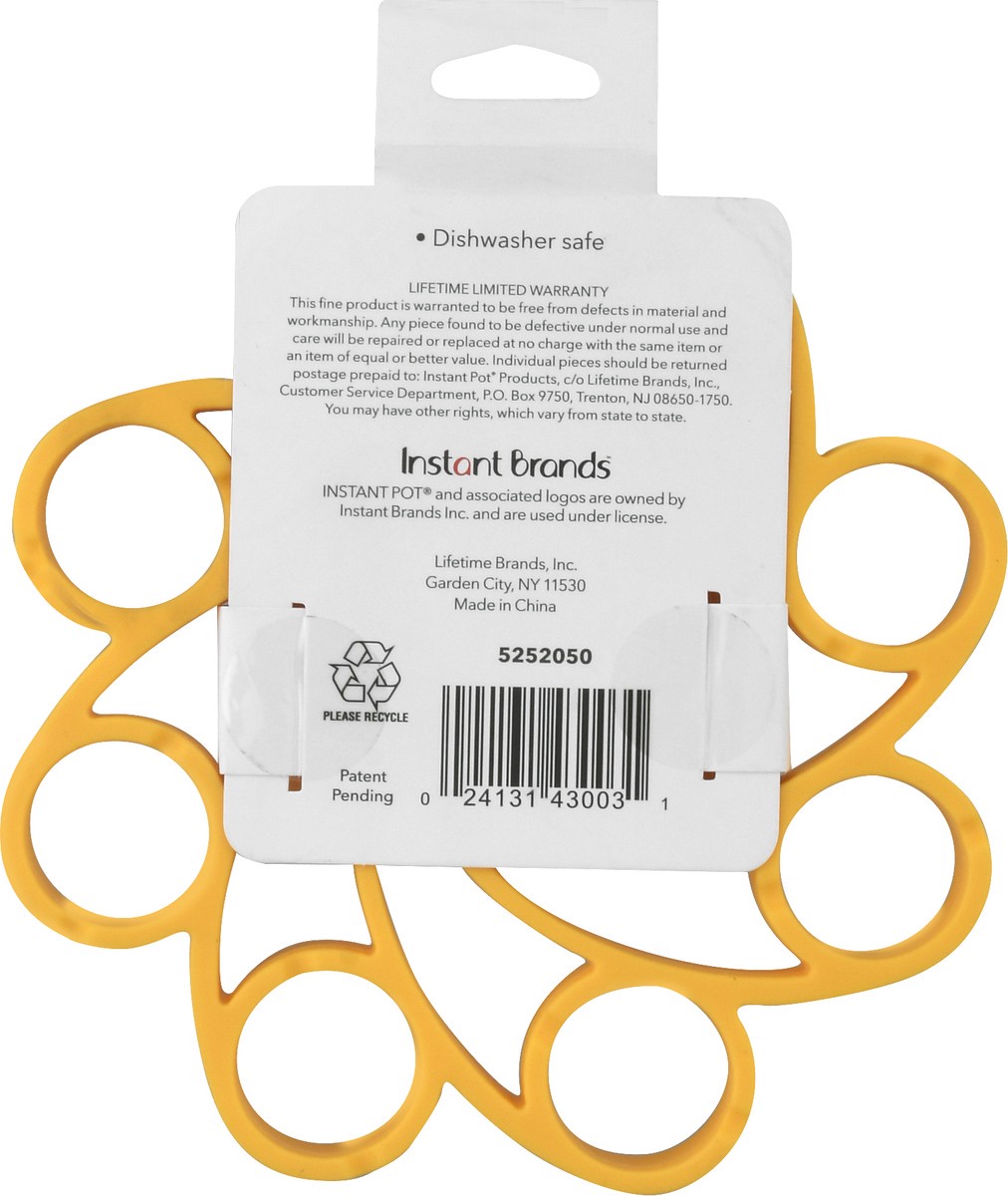 slide 7 of 10, Instant Pot Silicone Egg rack yellow, 1 ct