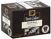 slide 1 of 1, Peet's Coffee French Roast Coffee Serve Cups, 10 ct; 0.4 oz
