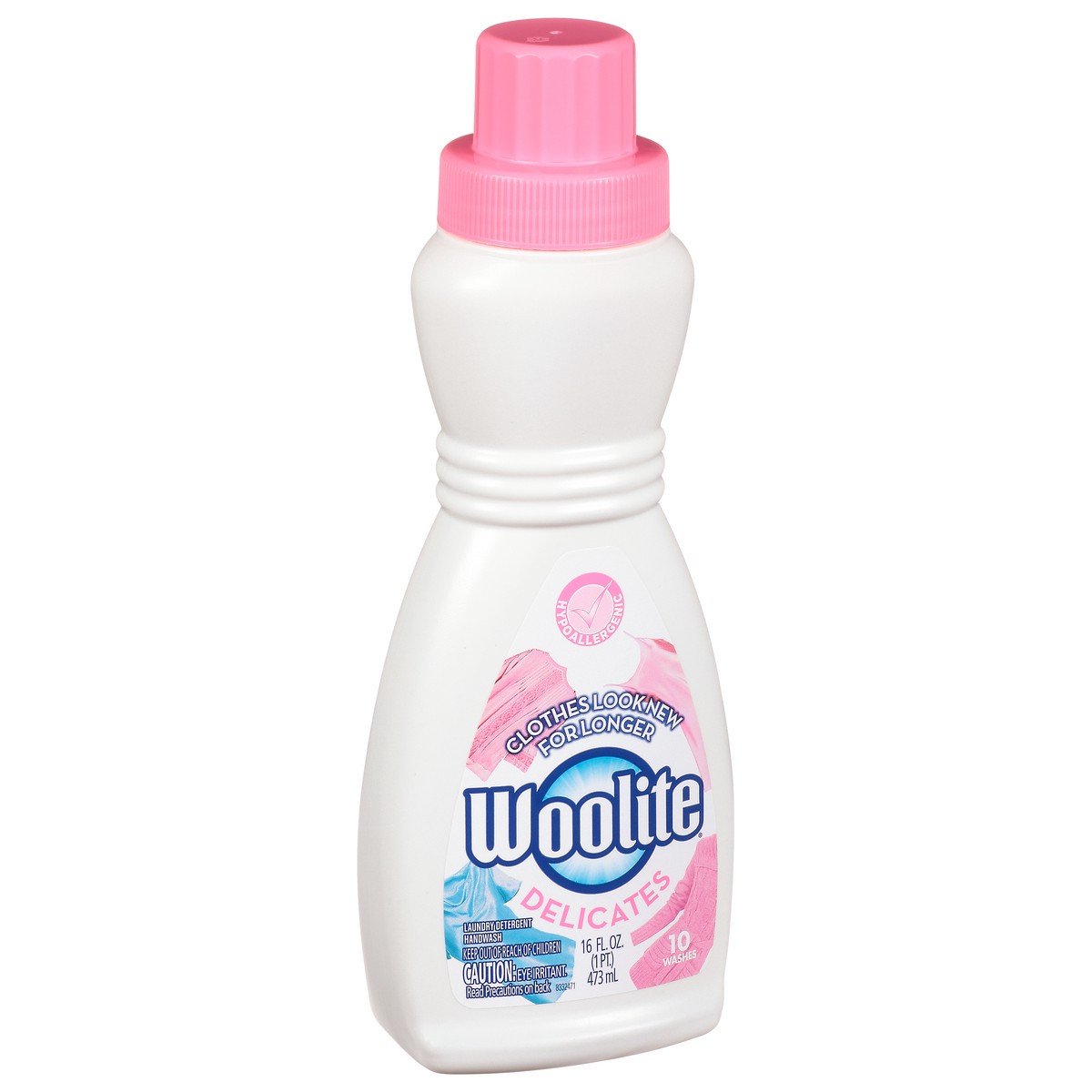 slide 6 of 9, Woolite Delicates Hypoallergenic Liquid Laundry Detergent, 8 Loads, 16oz, Hand & Machine Wash, 16 oz