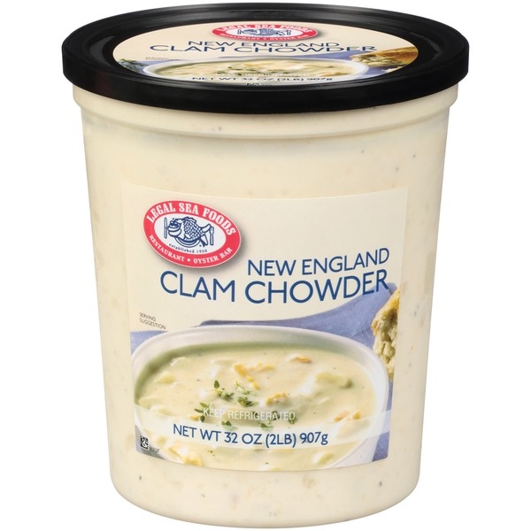 slide 1 of 1, Legal Sea Foods New England Clam Chowder Soup, 32 oz