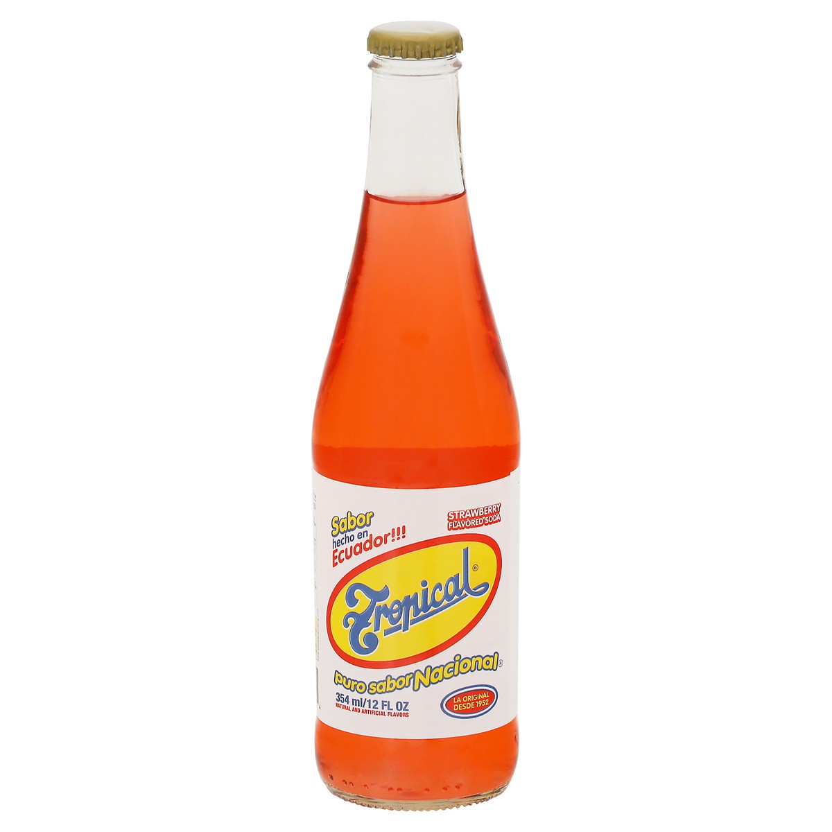 slide 1 of 9, Tropical Strawberry Flavored Soda- 12 fl oz, 12 fl oz