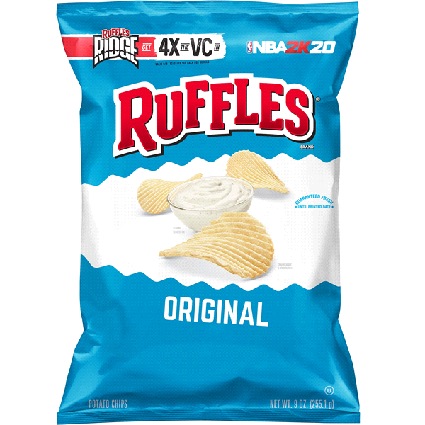 slide 1 of 1, Ruffles Chips Original, 9.5 oz