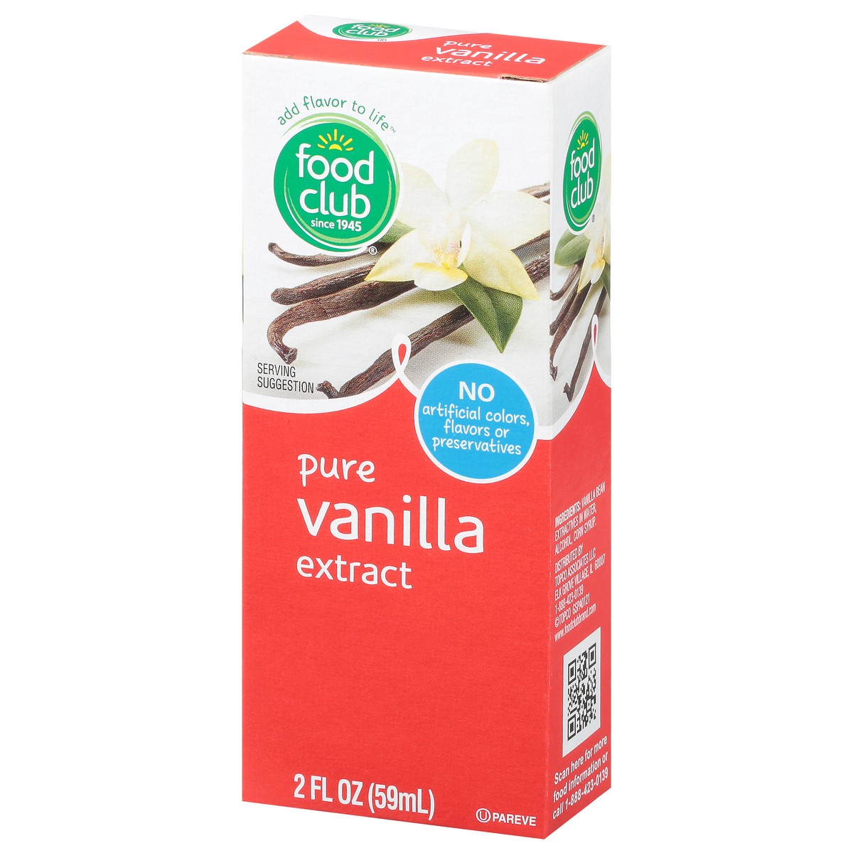 slide 12 of 13, Food Club Pure Vanilla Extract, 2 oz