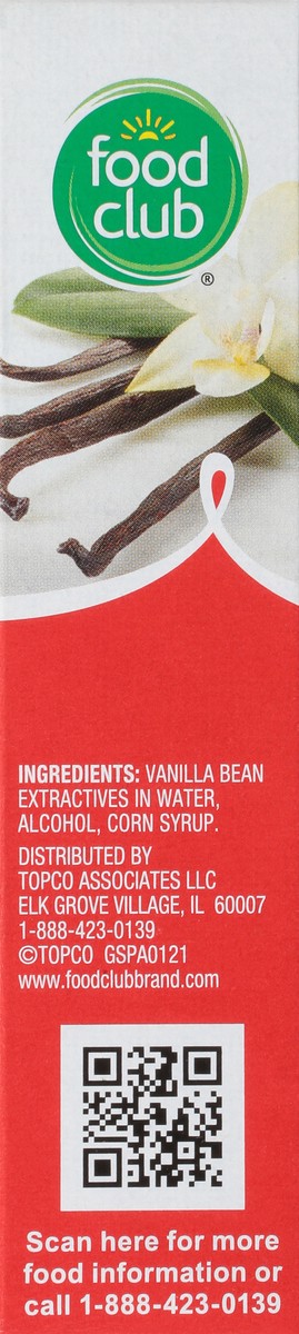 slide 4 of 13, Food Club Pure Vanilla Extract, 2 oz