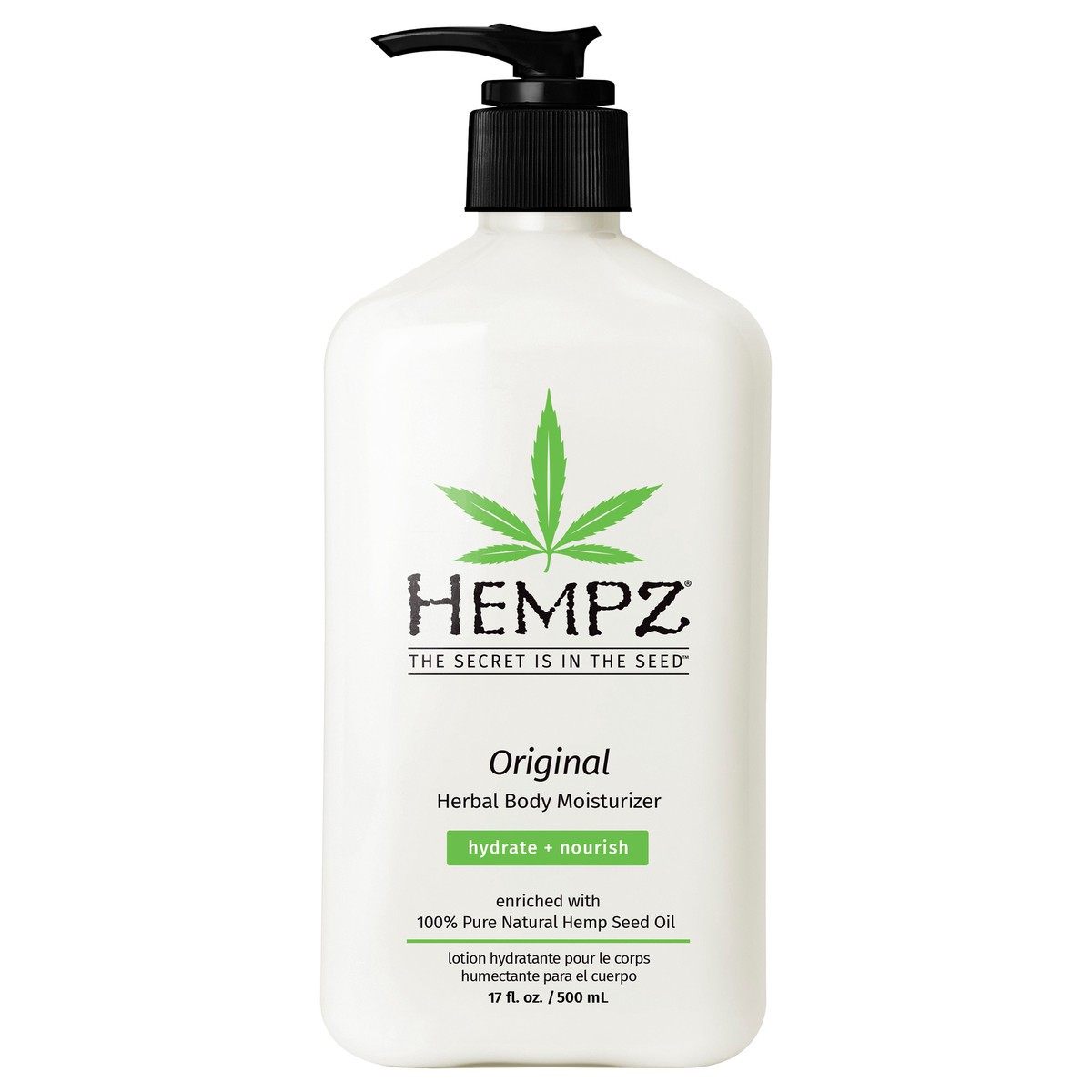 slide 1 of 1, Hempz Original Herbal Body Moisturizer, 17 fl oz