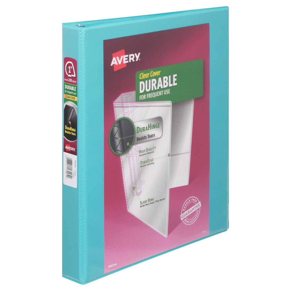 slide 9 of 9, Avery 1 Inch Durable Clear Cover Binder 1 ea, 1 ct