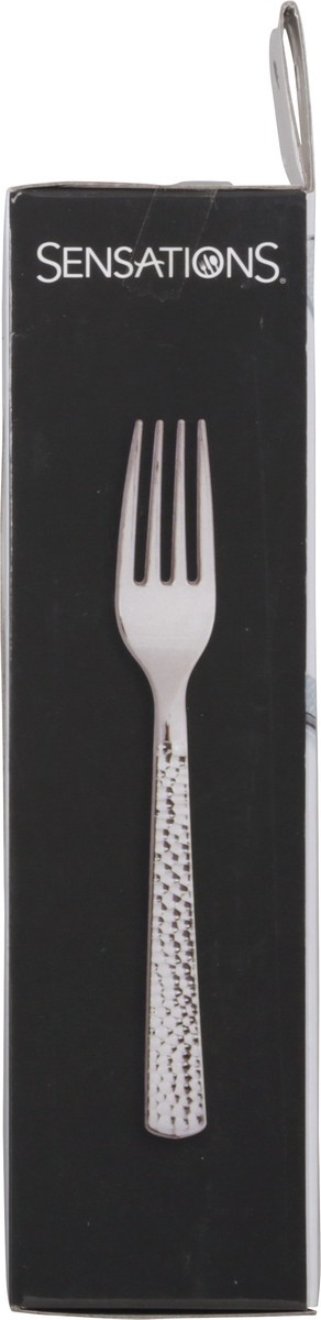 slide 6 of 9, Sensations Silver Metallic Hammered Plastic Forks 24 ea, 24 ct