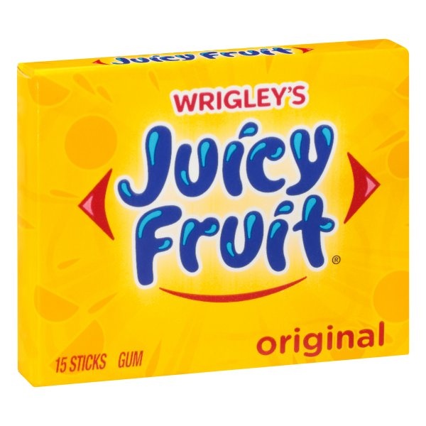 slide 1 of 4, Juicy Fruit Original Chewing Gum Single Pack, 15 ct