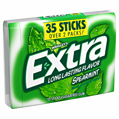 slide 1 of 1, Extra Spearmint Gum, 1 ct