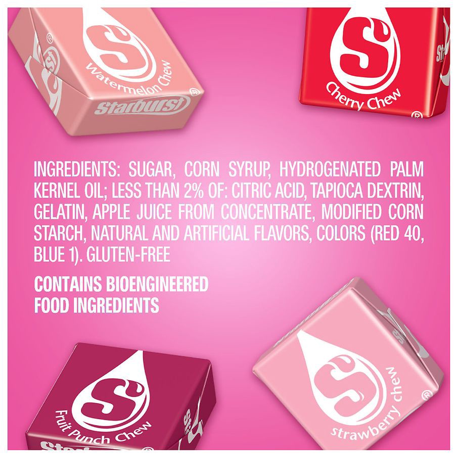 slide 4 of 5, Starburst FaveReds Fruit Chews Chewy Candy Sharing Size, 15.6 oz