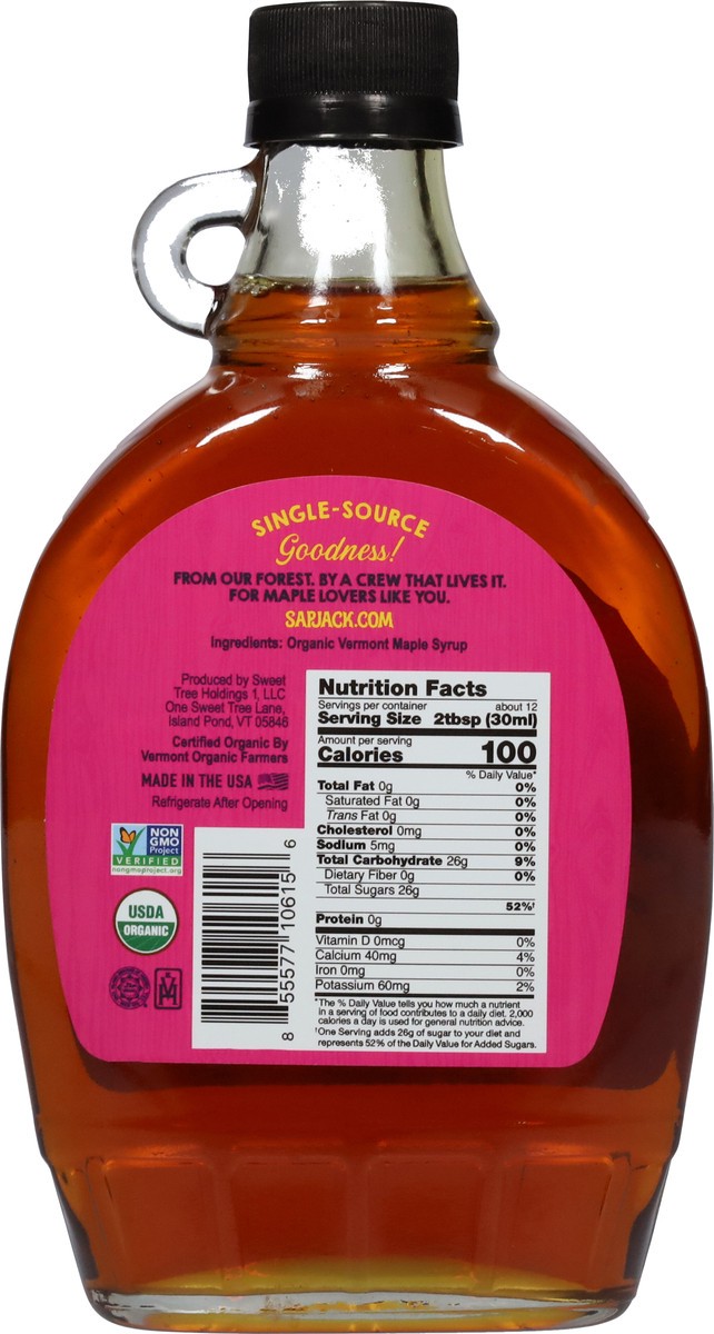 slide 5 of 9, Sapjack 100% Pure Organic Maple Syrup 12 fl oz, 12 fl oz