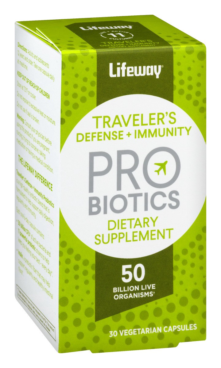 slide 2 of 9, Lifeway Traveler's Defense + Immunity Probiotics Dietary Supplement, 30 ct