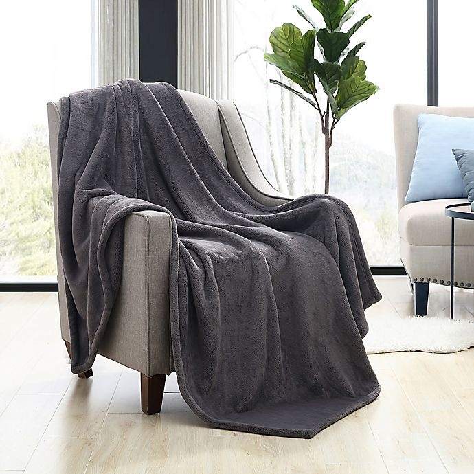 slide 2 of 2, Morgan Home Purely Soft Plush Throw Blanket - Eiffel Tower, 1 ct