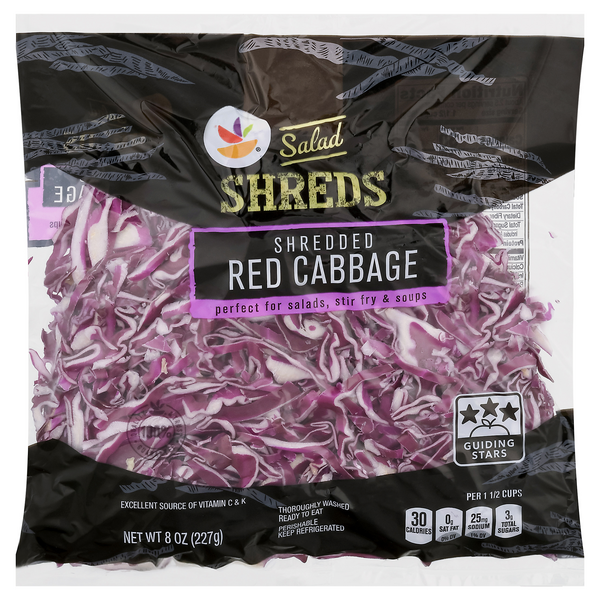 slide 1 of 1, Giant Shredded Red Cabbage, 8 oz