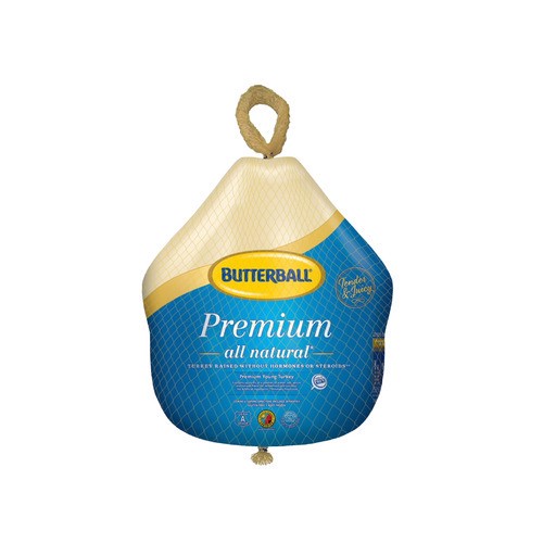 slide 1 of 1, Butterball® frozen premium all natural young turkey, 13 lb., per lb