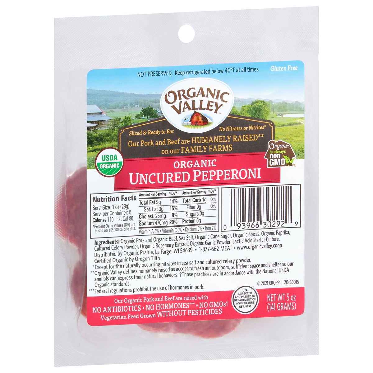 slide 9 of 9, Organic Valley Uncured Organic Pepperoni 5 oz, 5 oz