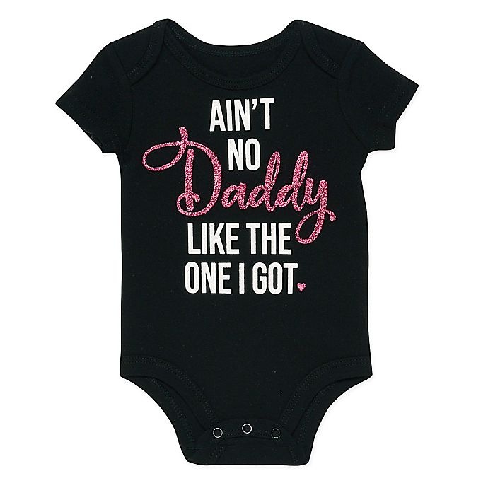 slide 1 of 1, Baby Starters Newborn Ain't No Daddy" Bodysuit - Black", 1 ct