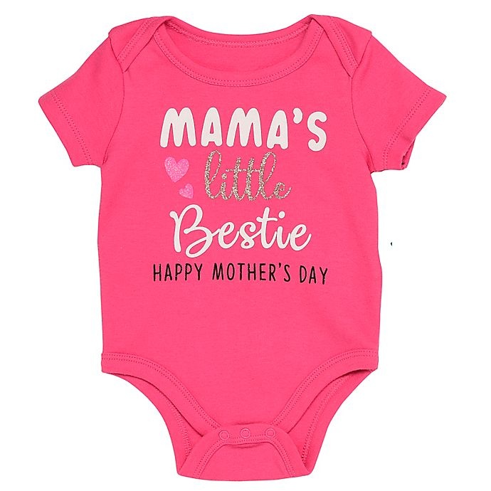 slide 1 of 1, Baby Starters Newborn Mama's Bestie" Bodysuit - Pink", 1 ct