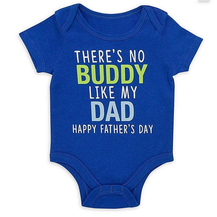 slide 1 of 1, Baby Starters Newborn Buddy Daddy Bodysuit - Blue, 1 ct