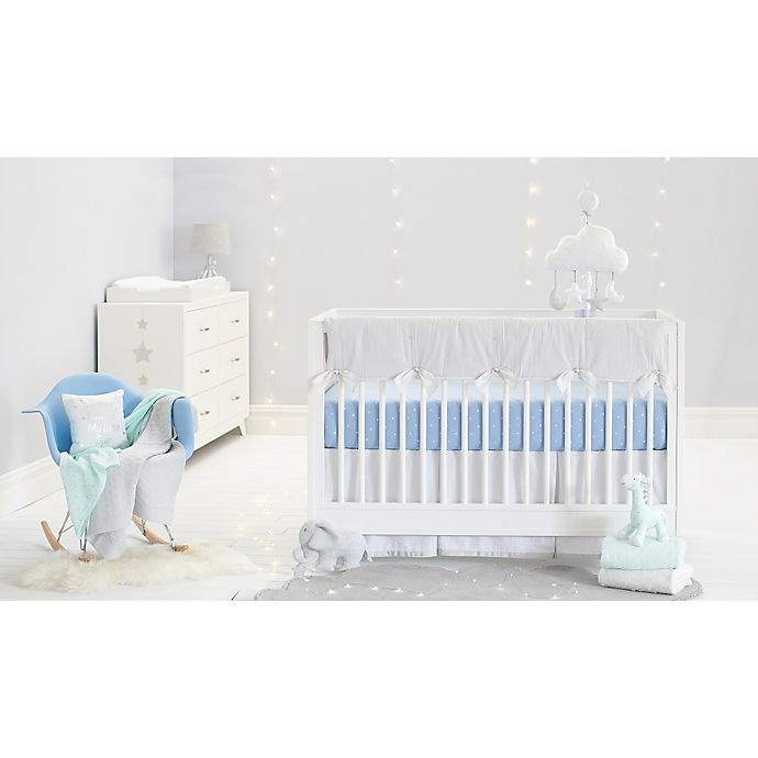 slide 3 of 3, Just Born Sparkle Crib Rail Guard - Grey, 1 ct