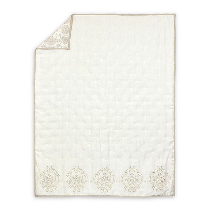 slide 1 of 5, Just Born Keepsake Quilt - Cream, 1 ct