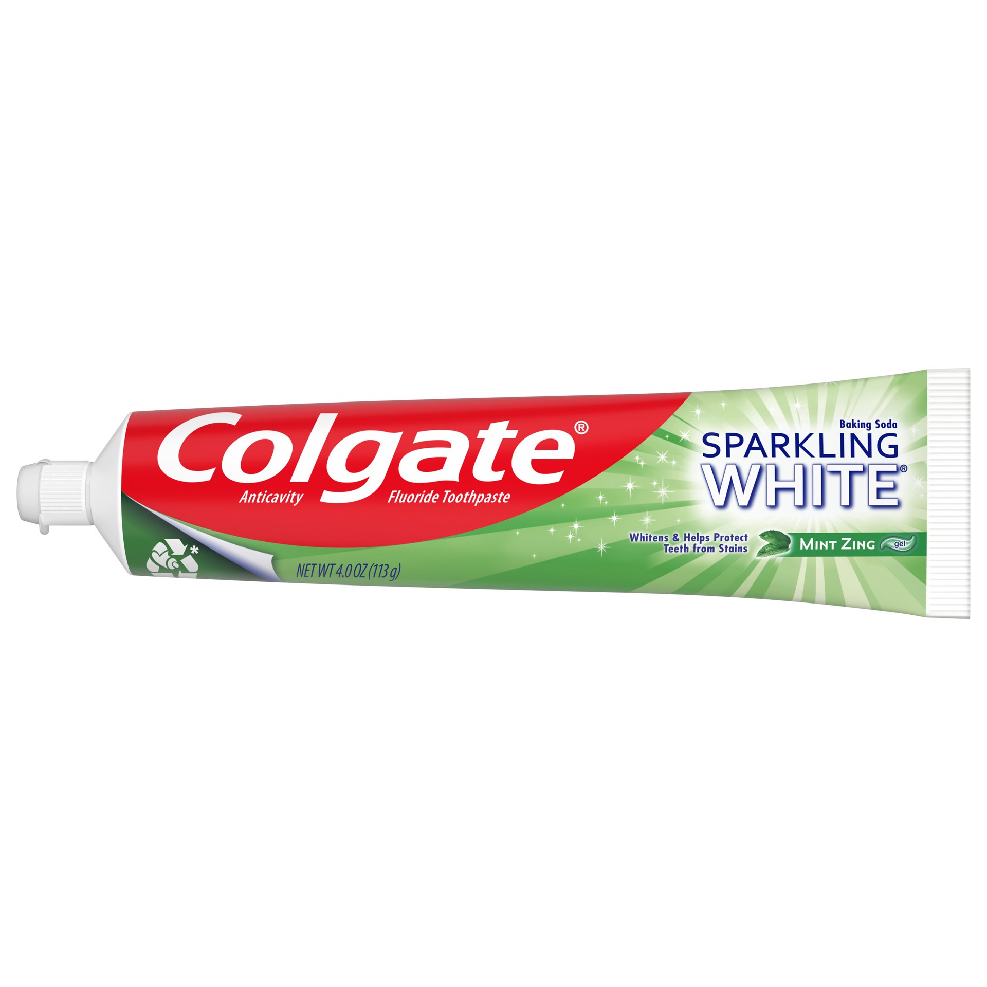 slide 3 of 5, Colgate Sparkling White Whitening Toothpaste, Mint Zing - 4.0 Oz., 4 oz