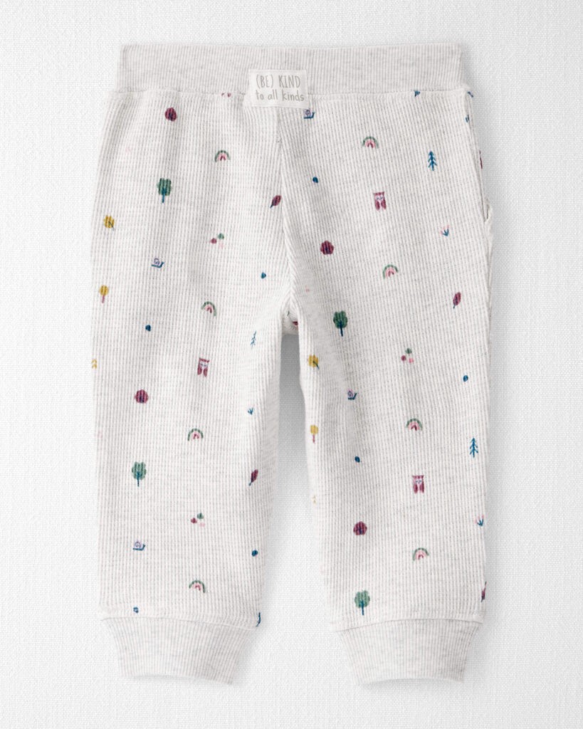 slide 4 of 4, Littleplanet Baby 2-Piece Organic Cotton Waffle Knit Set in Icon Print Icon Print 9M, 2 pc