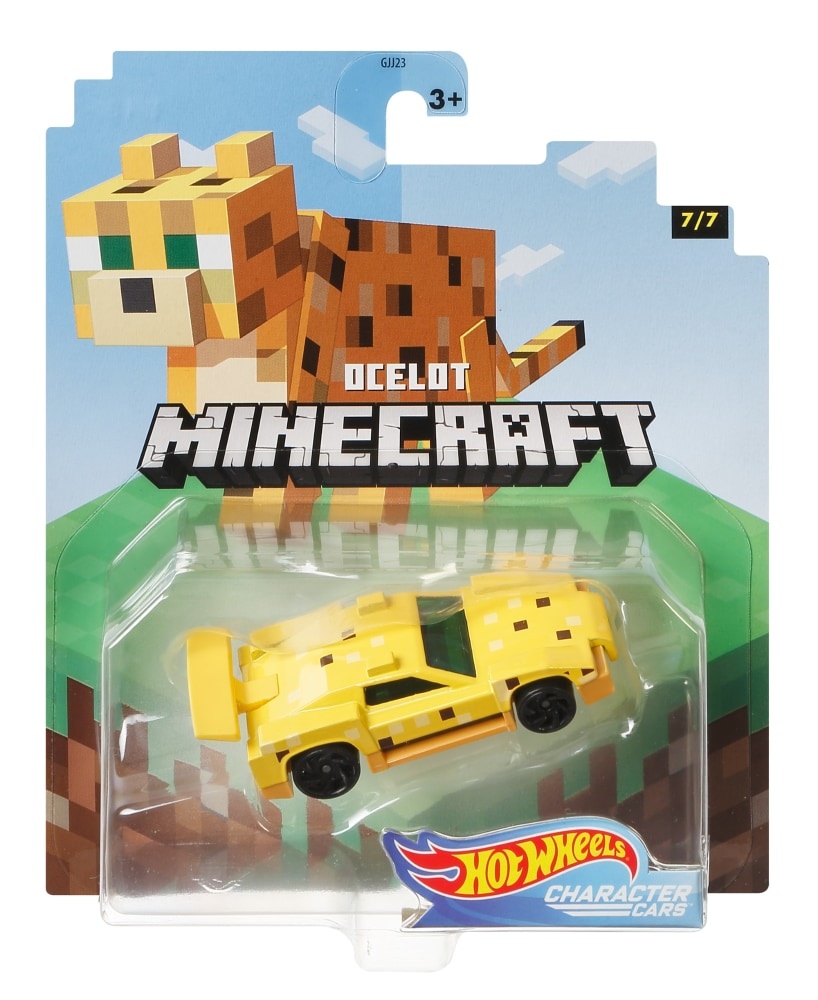 slide 1 of 1, Mattel Hot Wheels Minecraft Ocelot Toy Car, 1 ct